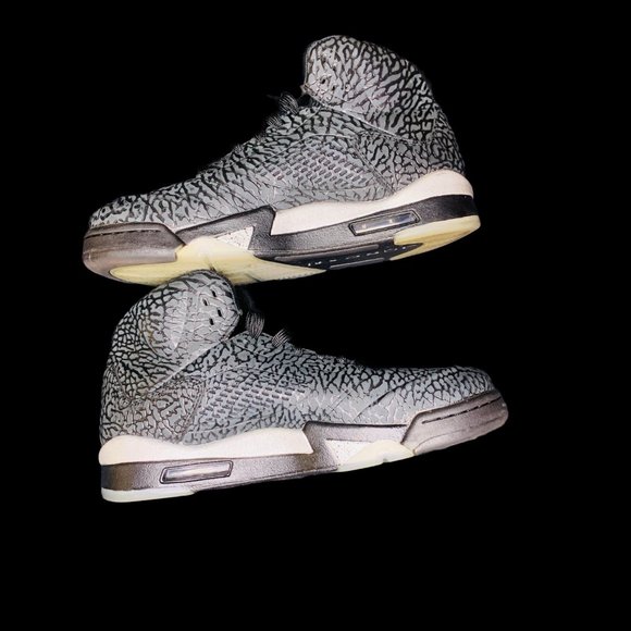 Men's Size 8 Nike Air Jordan Retro 5 3LAB5 Elephant Print - Picture 2 of 5